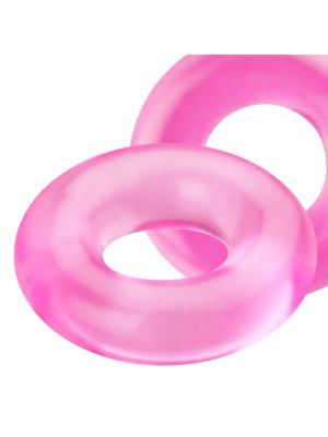 Pierścień erekcyjny na penisa elastyczny różowy - image 2